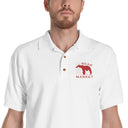 Embroidered Polo Shirt/ Bear Market