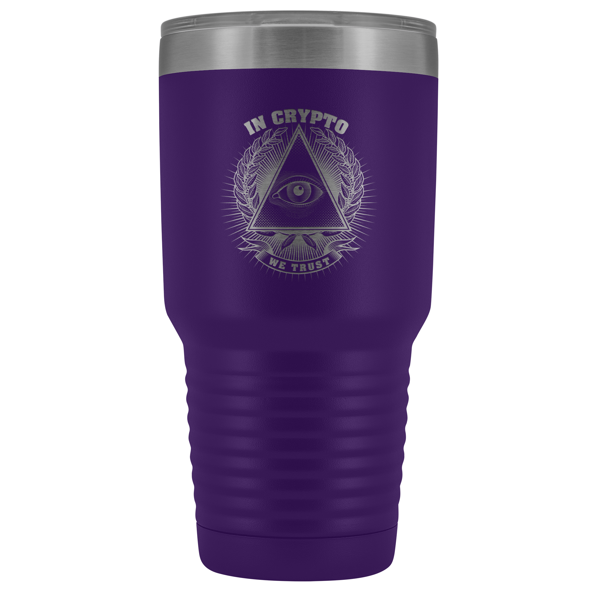 30 Ounce Vacuum Tumbler - In Crypto We Trust