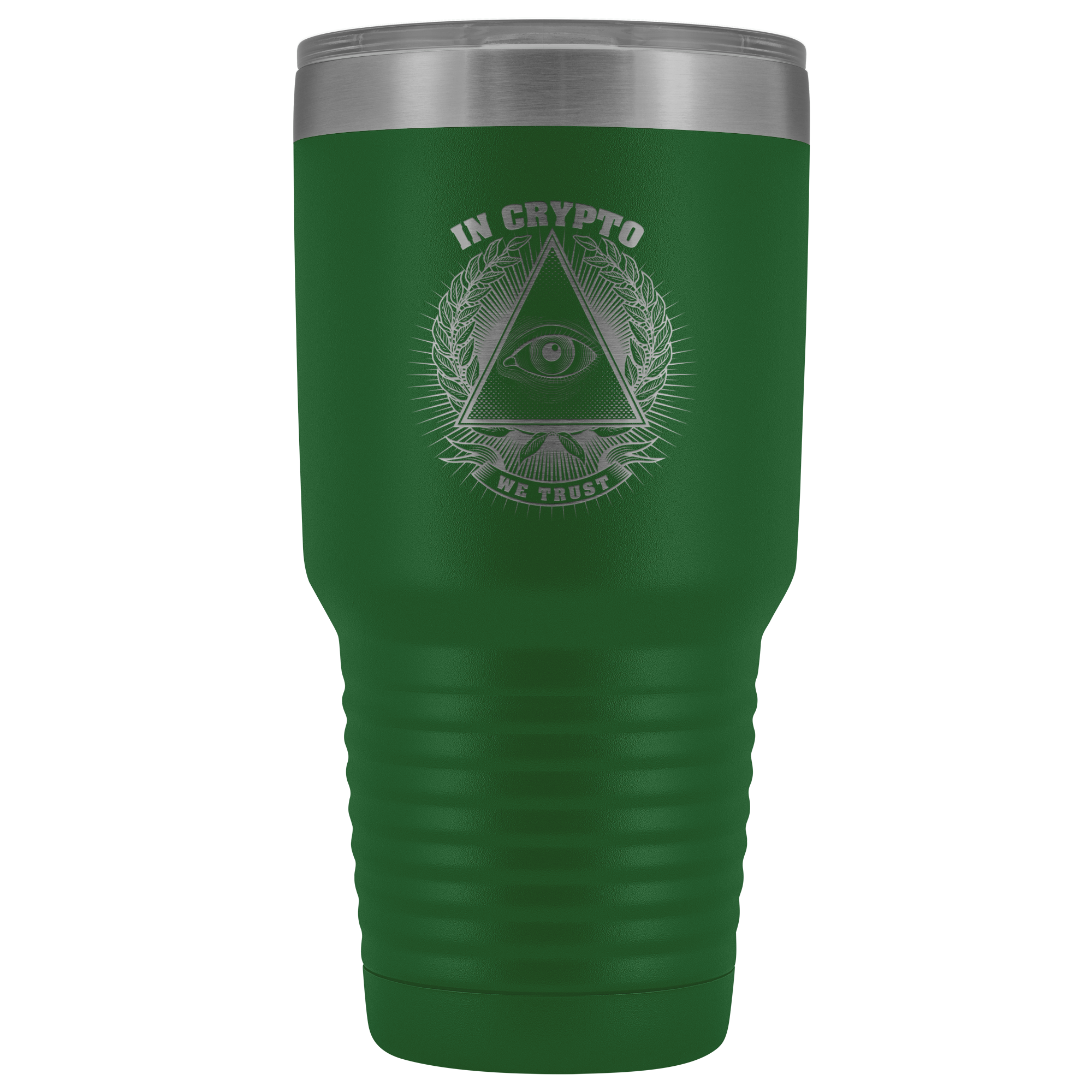 30 Ounce Vacuum Tumbler - In Crypto We Trust