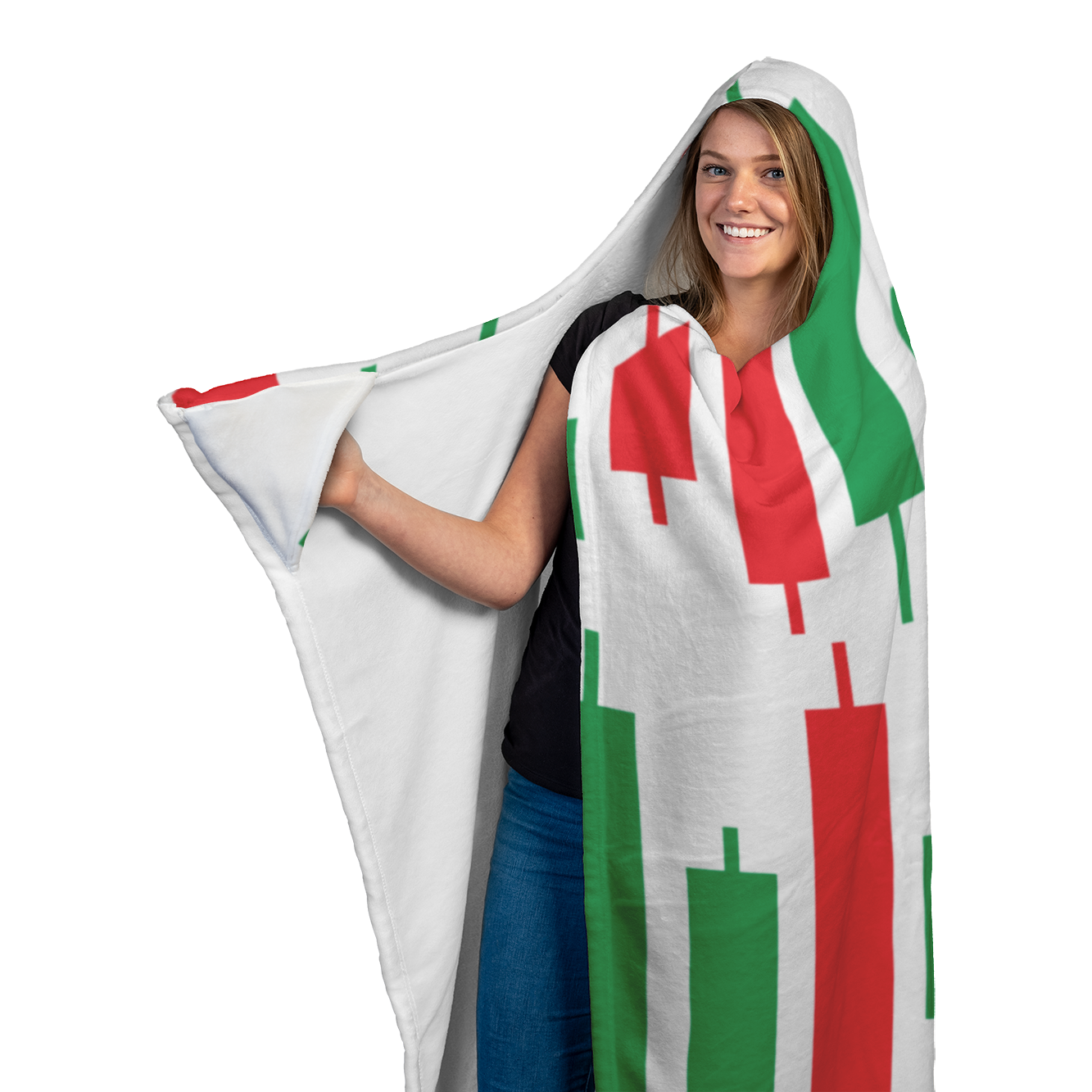 Hooded Blanket - Candlesticks