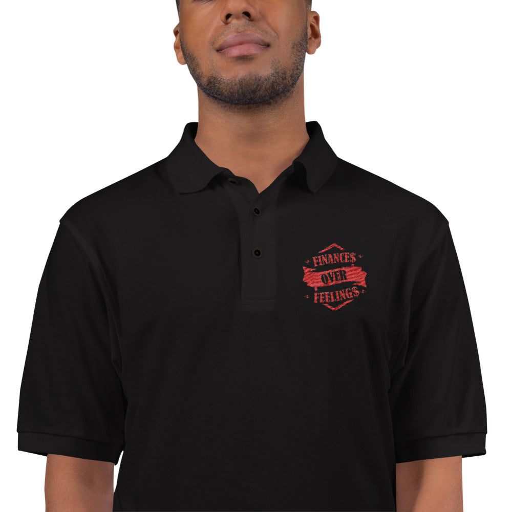 Embroidered Polo Shirt/ Finance Feeling - 0