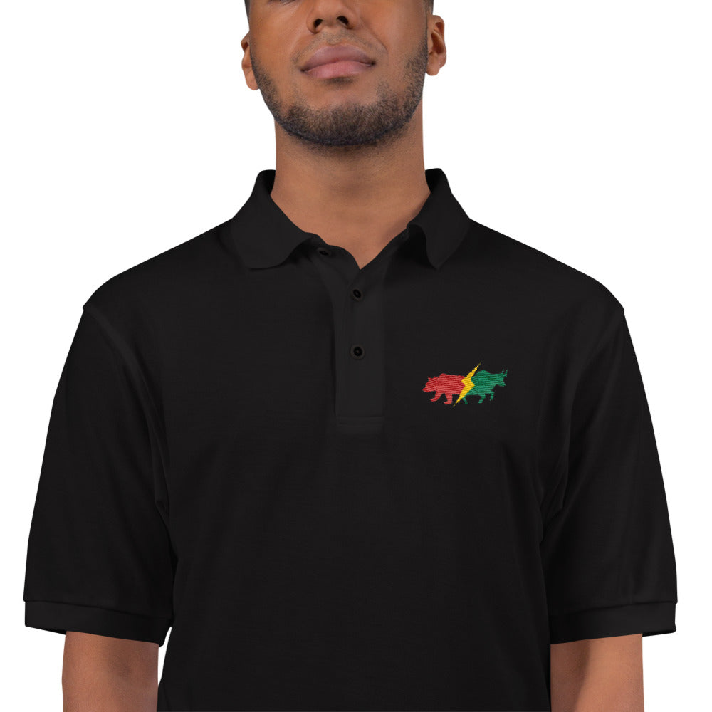 Embroidered Polo Shirt - Bear & Bull