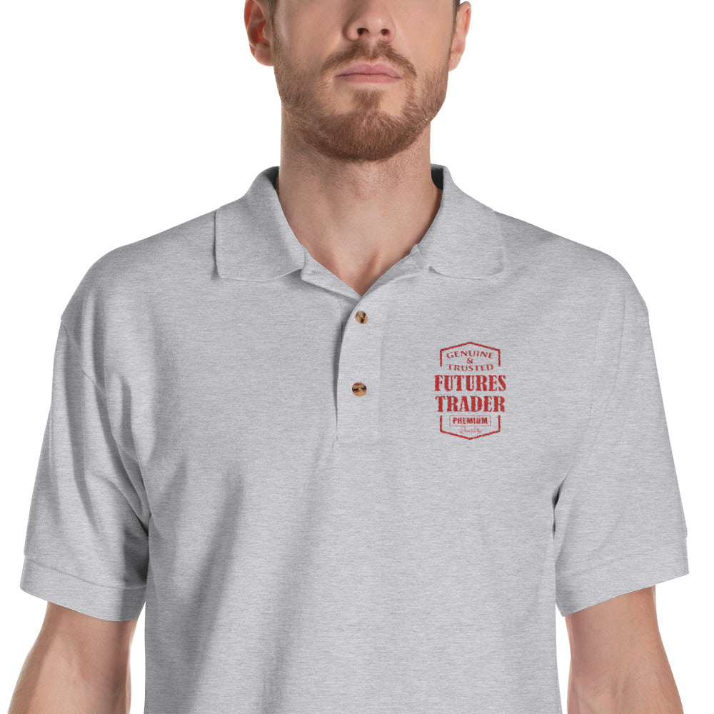 Embroidered Polo Shirt/ Futures Trader
