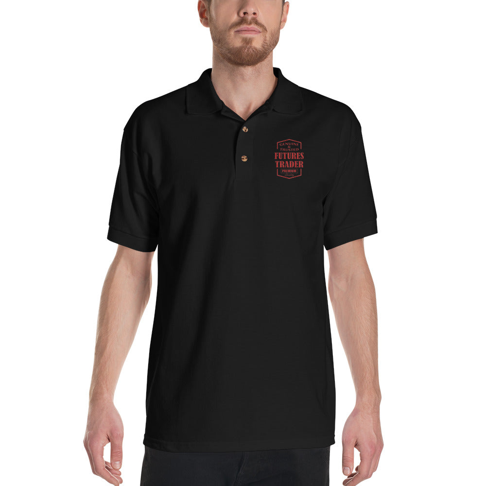 Embroidered Polo Shirt/ Futures Trader
