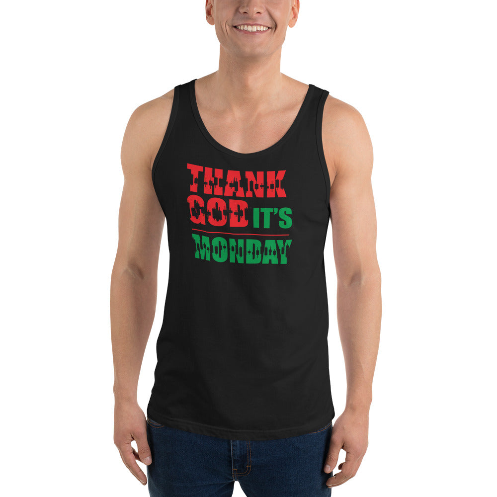 Unisex  Tank Top - Thank God It's Monday - 0