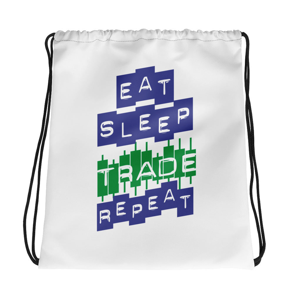 Drawstring bag - Eat Sleep Trade Repeat - 0