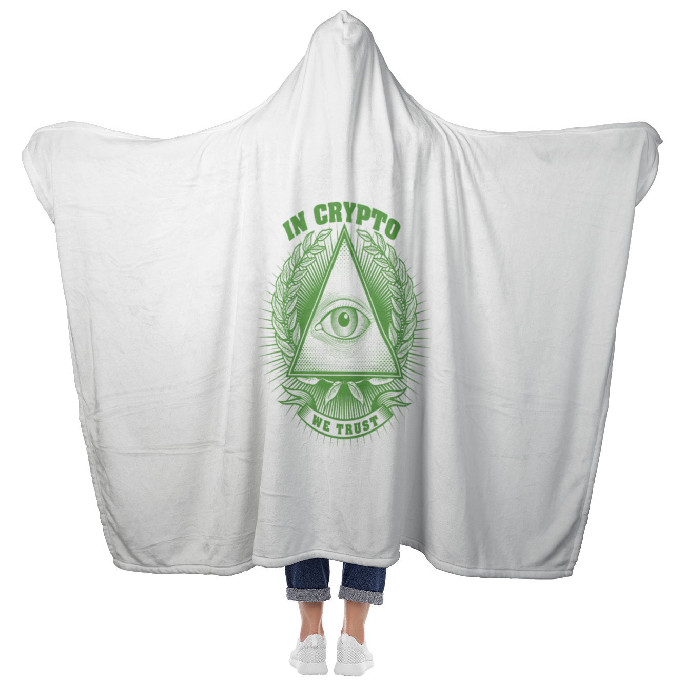 Hooded Blanket - In Crypto We Trust