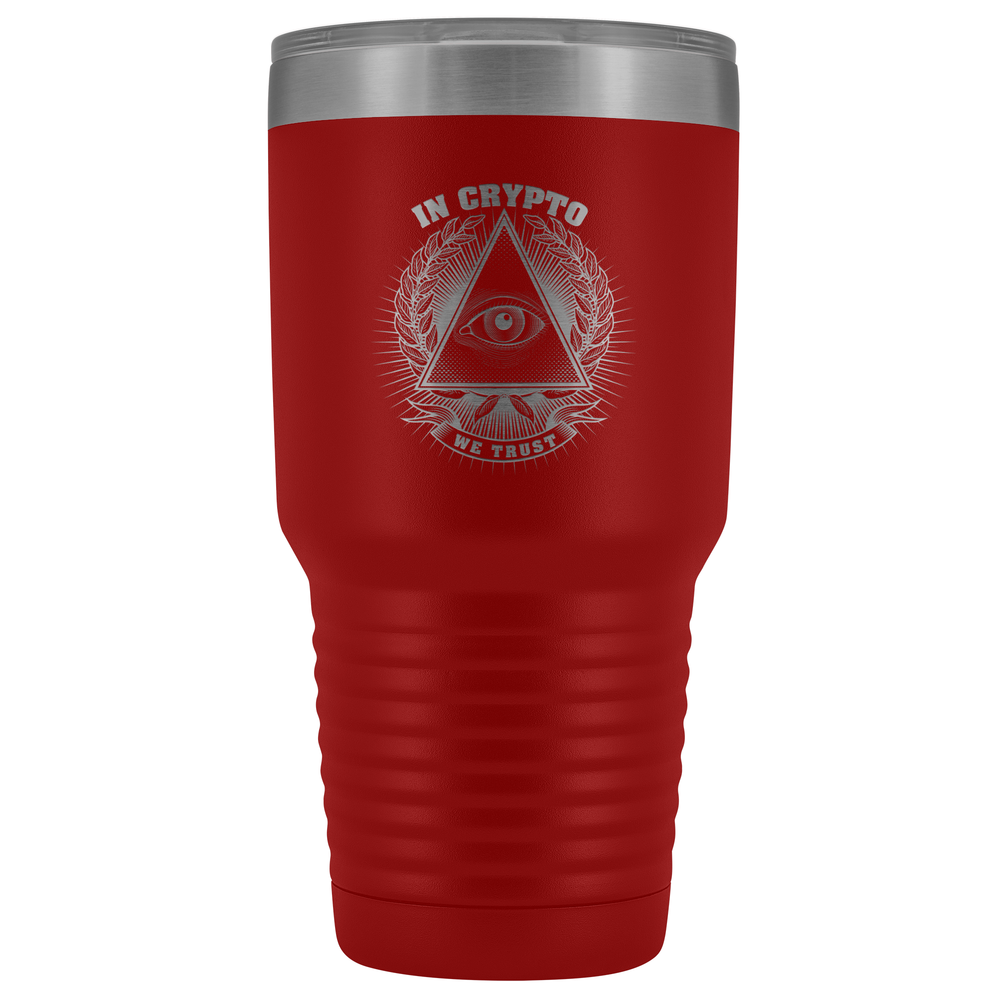 30 Ounce Vacuum Tumbler - In Crypto We Trust