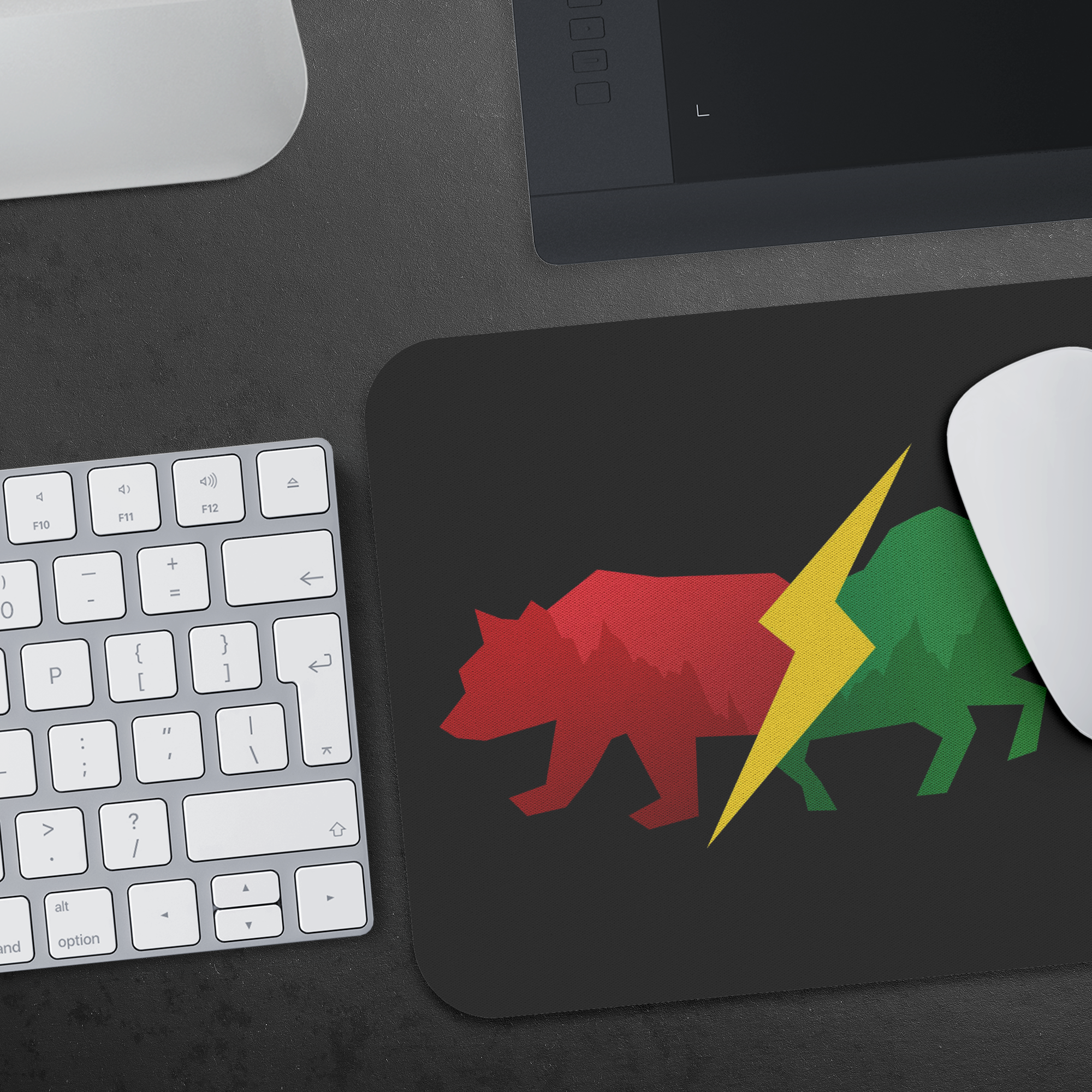 Mousepad - Bear & Bull